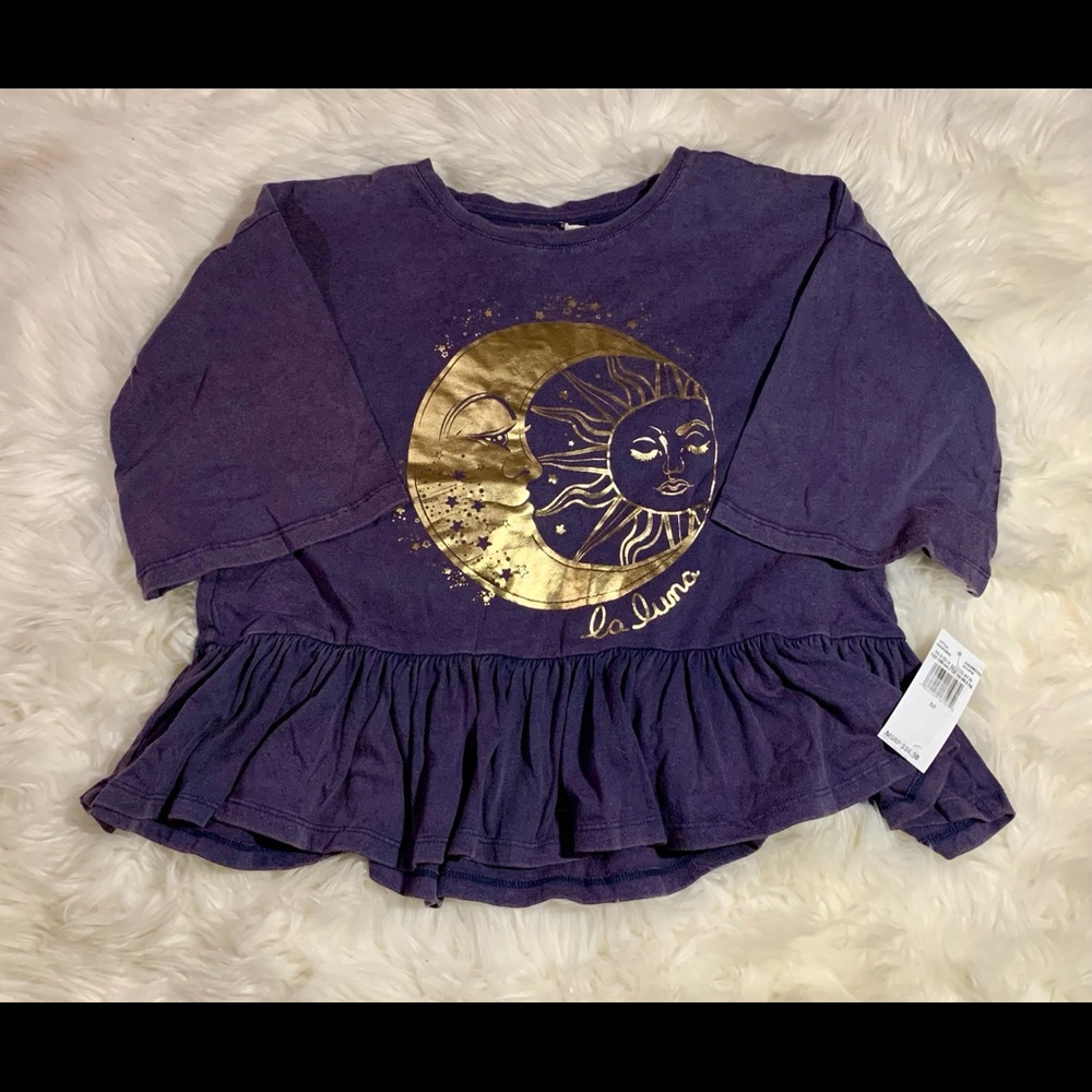 Girls long sleeve La Luna top